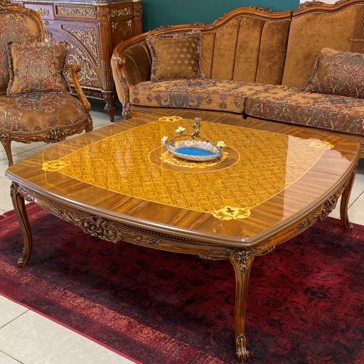 مبلمان کلاسیک شیک قهوه ای ژانت